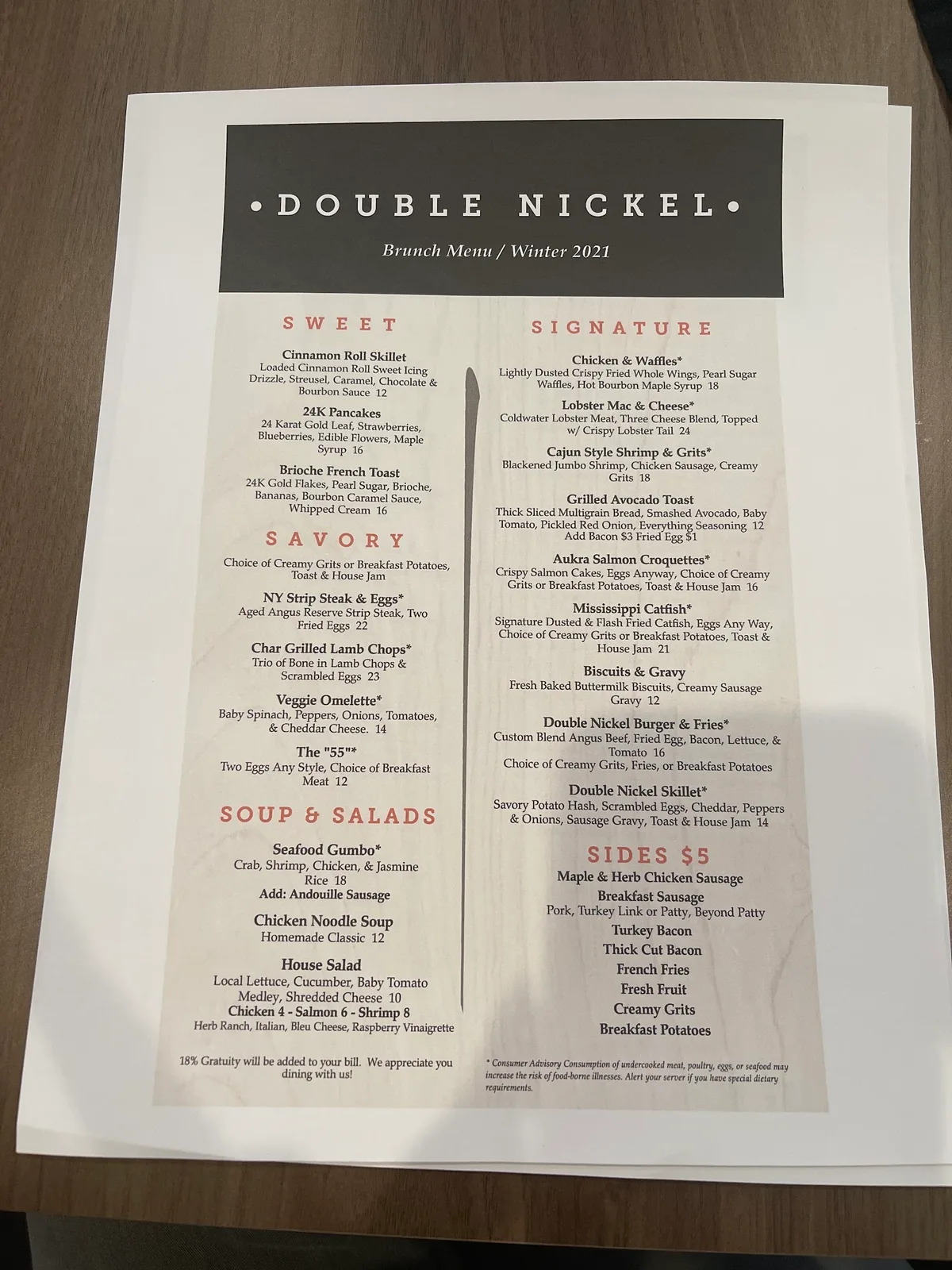 Double Nickel Brunch & Event space: Restaurant Food And Dining Photo