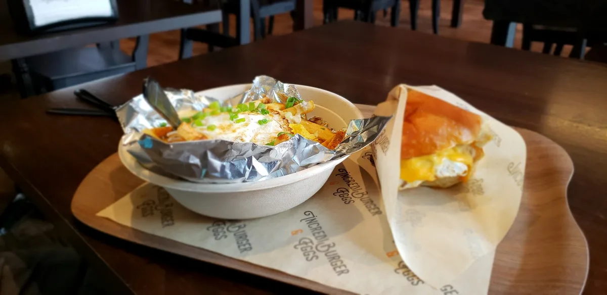 Incrediburger & Eggs: Restaurant Food And Dining Photo