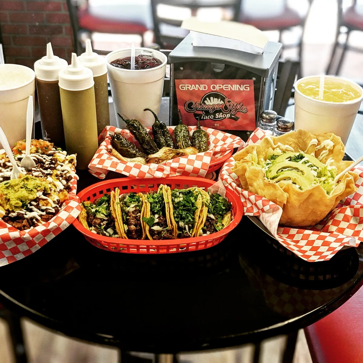 Famous Chicago Style Taco: Restaurant Food And Dining Photo