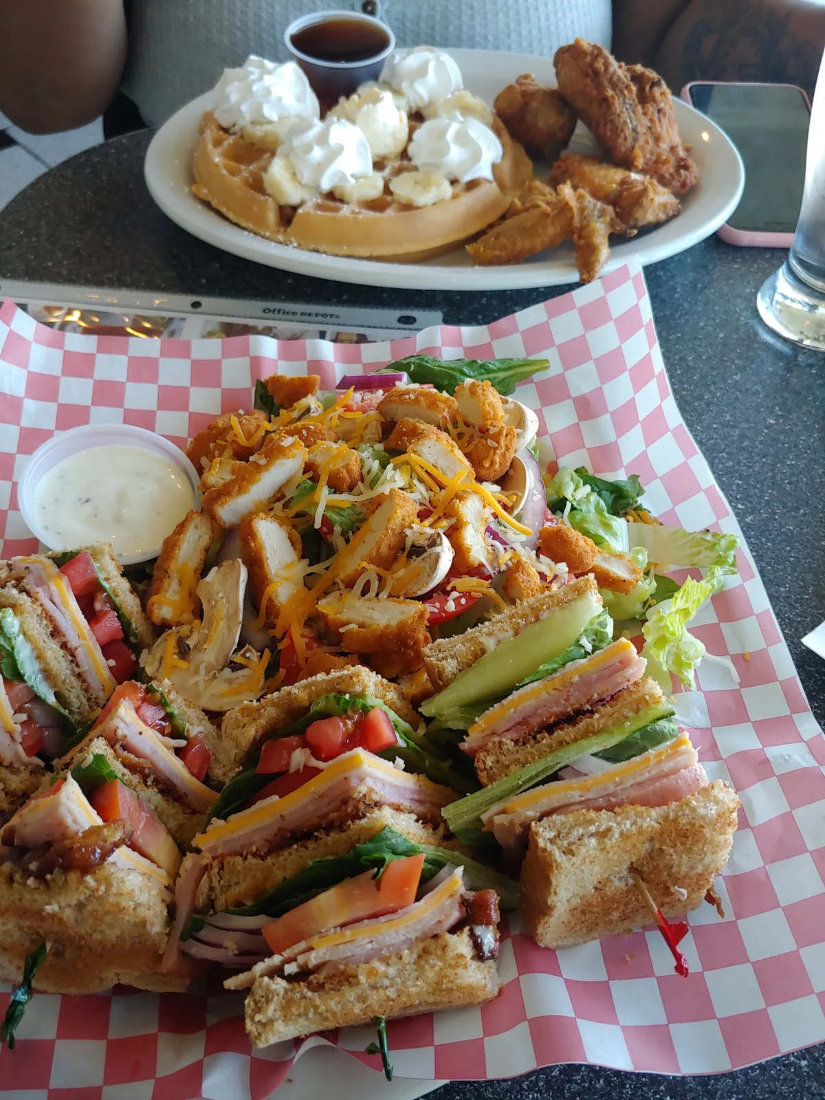 American Waffle Diner: Restaurant Food And Dining Photo