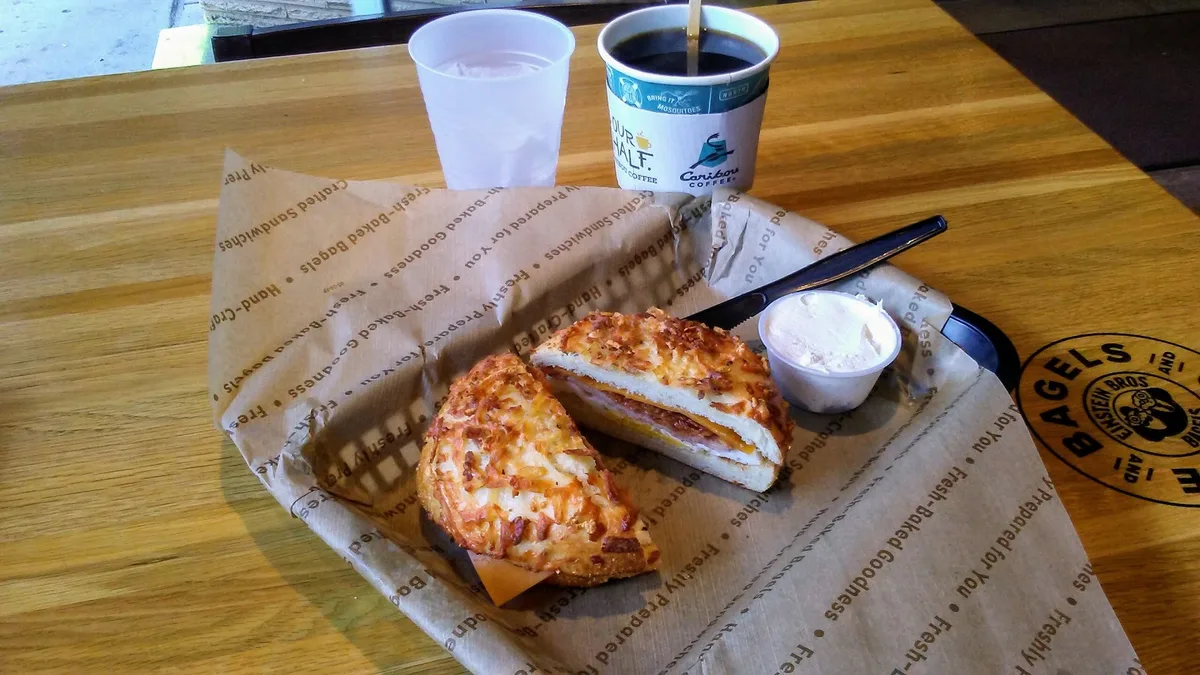 Coffee & Bagels: Restaurant Food And Dining Photo