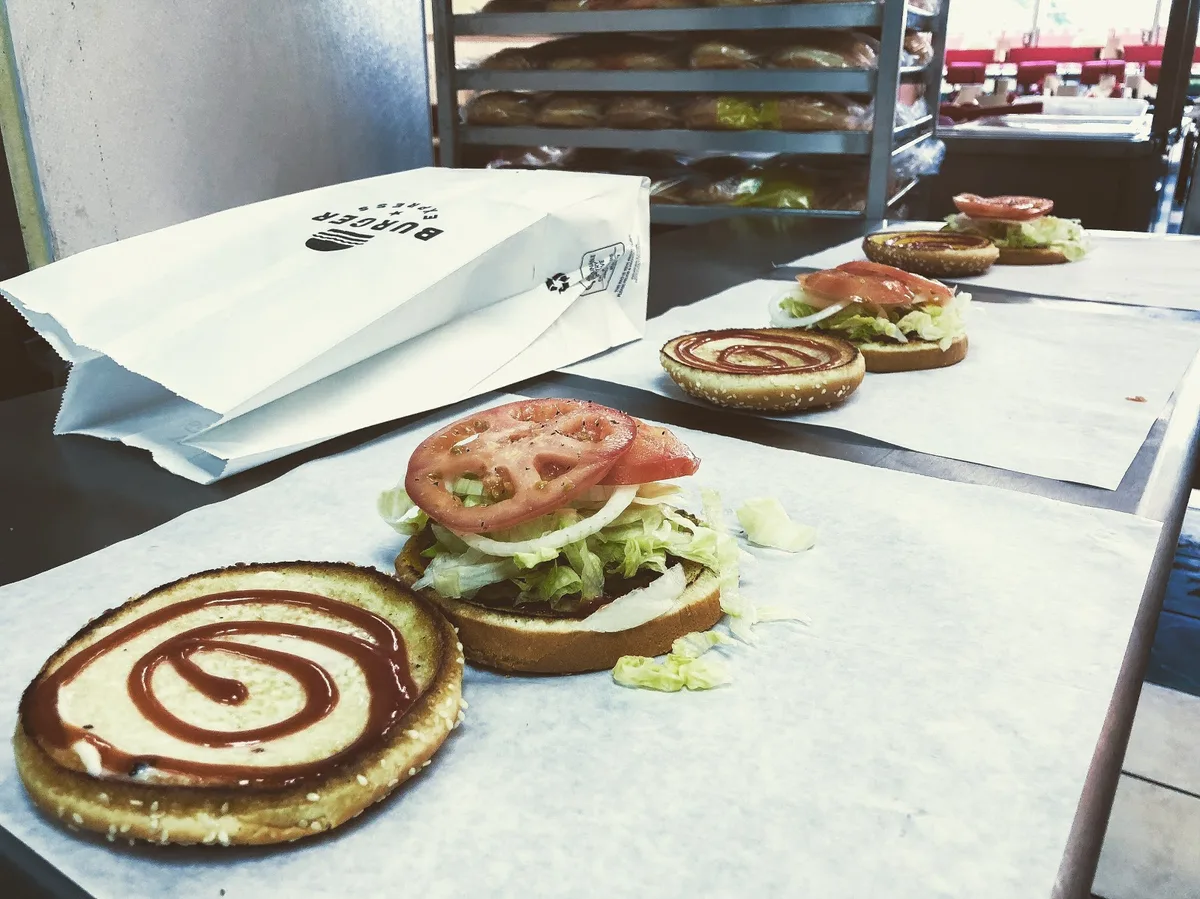 Burger Express: Restaurant Food And Dining Photo